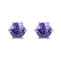 Destiny Tanzanite Earring With Crystals From Swarovski in a Macaroon Case Photo