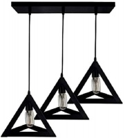 Mr Universal Lighting-Modern Pendant triple triangle black Photo