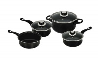 Prima Non-Stick Carbon Steel Cookware Set-Black - 7 Piece Photo