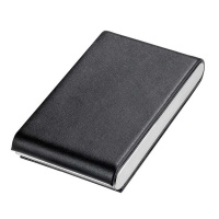 Troika Business or Credit Card Case in Genuine Leather Midnight Black Photo