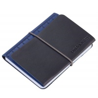 TROIKA Card Case Wallet & Notepad DIN A7 Blue/Black Photo