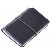 TROIKA Card Case Wallet and Notepad DIN A7 Titanium Grey/Black Photo