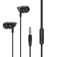 Remax Wired Earphone for Calls & Music RW-106 - Black Photo