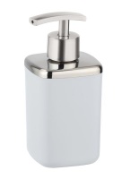 WENKO - Soap Dispenser - Barcelona Range - White - Unbreakable - 370ml Photo