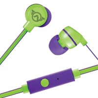 Amplify Sport Quick Series Earbuds with Mic - Green/Purple Photo