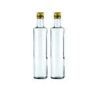 Cosnol - 500ml Round Oil/Vinegar Bottle with Gold lid - 2pk Photo