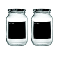 Consol - 3 litre jar with black notes - 2pk Photo