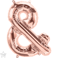 Qualatex 16" Foil Balloon- Ampersand Rose Gold 1pack Photo