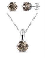 Crystalize Greige Set With Crystals From Swarovski Photo