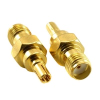 Golden SMA Female To CRC9 Adapter Photo