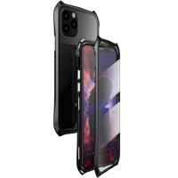 Metal Magnetic Double Sided Tempered Glass Case for iPhone 11 Pro Max Photo