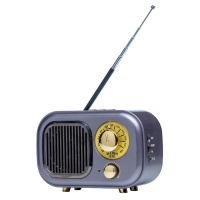 Neir Wireless Retro Speaker FM Radio M-205BT Purple Photo