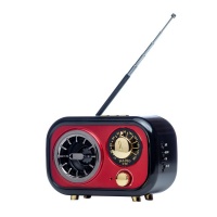 Neir Wireless Retro Speaker FM Radio M-208BT Red Photo