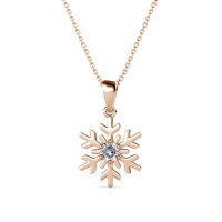 Destiny Snow Necklace with Crystals from Swarovski® in Rose Gold Photo