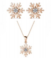 Destiny Snow-Set with Crystals from Swarovski - Rose Gold Photo