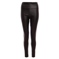 Quiz Ladies Black Faux Leather High Waist Leggings - Black Photo