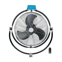 Equation - Wall Fan With Remote - 50cm 111W- Black Photo