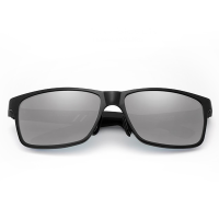 KINGSEVEN UV400 Sunglasses - Polarised lenses & Alu frame - Black & Silver Photo