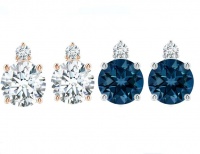 Civetta Spark Mimi Studs Set -Swarovski Demin Blue & Clear Crystal Photo