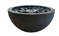1green Large Bio-Ethanol Fire Pit- Charcoal Photo