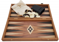Backgammon Manopoulos Large Walnut Set Photo