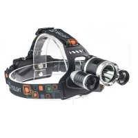 Rechargeable LED Headlights for Camping Hiking or Riding Photo