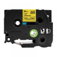 Brother Rappid Tz-661 Label Tape Cartridge - Black on Yellow [8m] Photo