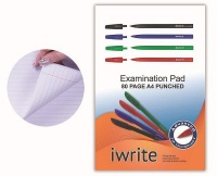 Treeline Exam Pads 80 Sheet Feint & Margin - Punched - Pack of 10 Photo