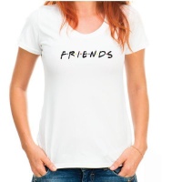 Friends-T shirt-Ladies- white Photo