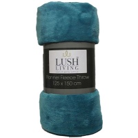 Lush Living - Flannel Fleece Blanket Throw 125 x 150 cm - Quinn Photo