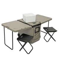 Camping Fold Out Cooler & Chairs Photo