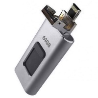64GB Multifunction 4-in-1 OTG Flash Drive USB type-C/iPhone/Micro Photo