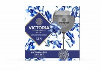 Victoria Gin Victoria Blue Gift Set - 750ml Goblet Glass Photo
