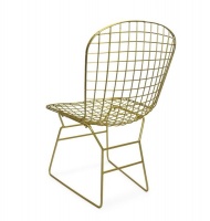 Fine Living Gold vine - Metal Chair - Side Chair - Wire Dining Chair Photo
