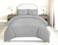 Wrinkle Resistant Luxury Hotel Duvet Cover Set Queen Grey Photo