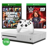 Xbox One S 1TB Console GTA V WWE 2K19 Photo