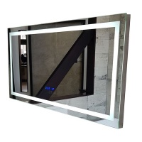 Linea Luce LED Mirror With Clock Temperature and Touchscreen 120X60 Photo