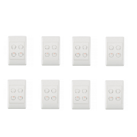 Redisson JB Luxx 4 Lever Wall Switch - White Photo