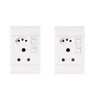 Redisson JB Luxx Double Wall Switched Socket - Set of 2 Photo