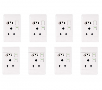 Redisson JB Luxx Double Wall Switched Socket - Set of 8 Photo