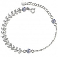 SilverCity 925 Sterling Leaves & Moonstone Bracelet Photo