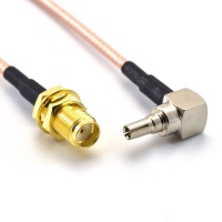 RF Adapter 20cm Cable SMA female To CRC9 male Right angle Photo