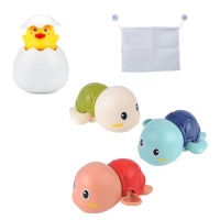 Baby Bath Toy Swimmers duck & Storage net Photo