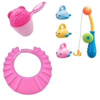 Baby Bath Toy & washing Hair Pink Bear Photo