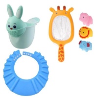 Baby Bath Toy & washing Hair Blue Bunny Photo