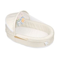 Travel Bassinet Portable Folding Comfortable Baby Cot Bed - White Photo