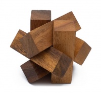 SiamMandalay Mini Lumberjack's Challenge Wooden Puzzle Brainteaser Photo
