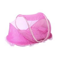Folding Children Mosquito Nets Baby Bed - Pink Photo
