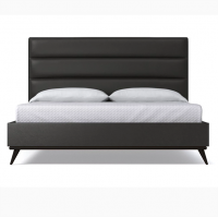 StrohBerry -Boston Genuine Bonded Leather Headboard -Black StrohBerry -Boston Genuine Bonded Leather Headboard -Black Photo