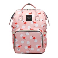 Mummy Maternity Nappy Bag Large Capacity Baby Travel Backpack - Pink Photo